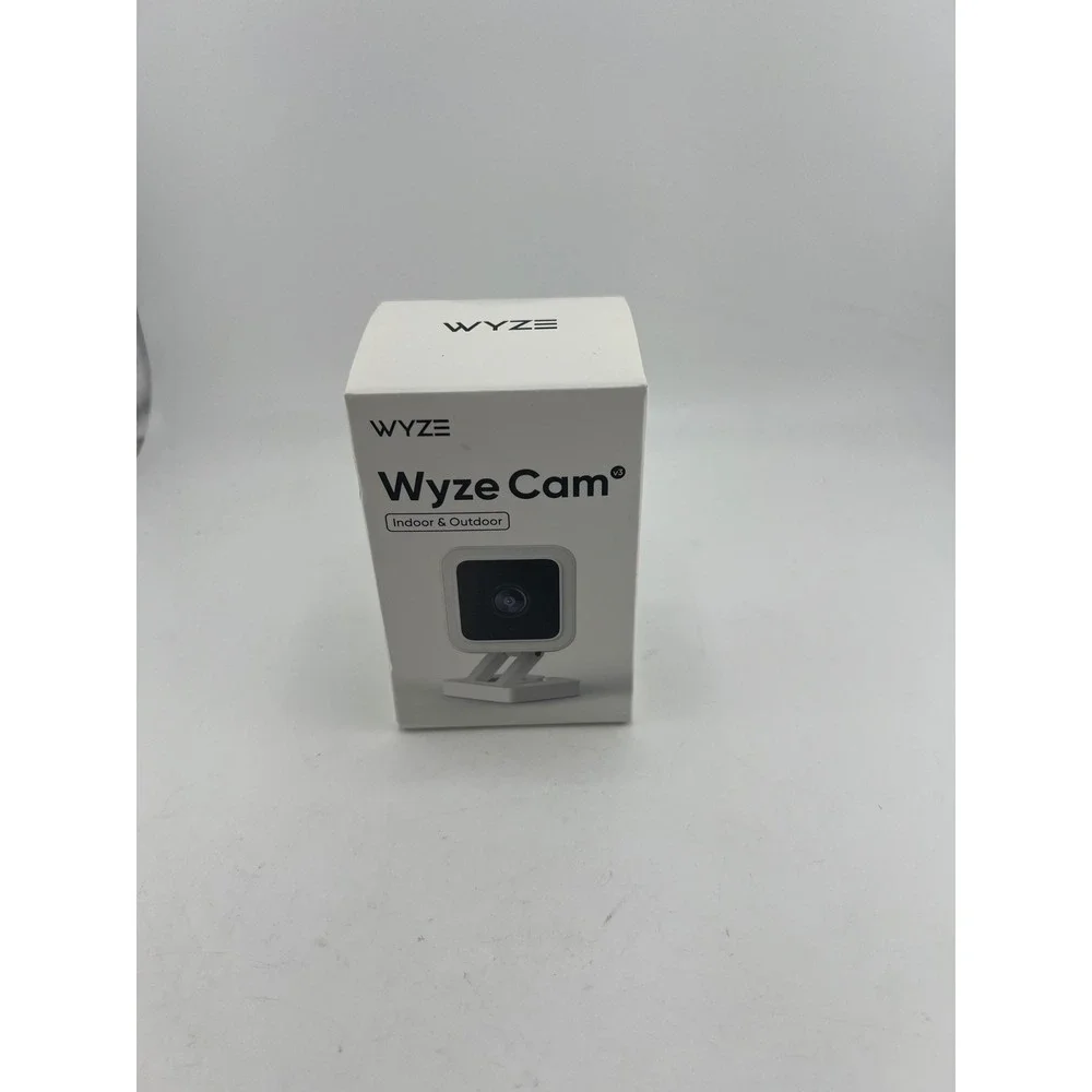 Wyze Cam v3 Wired 1080p HD IndoorOutdoor Smart Home Security Camera White WYZEC3